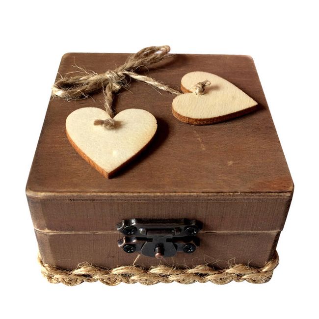 Škatla za poročne prstane-lesena 1