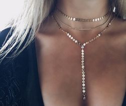 Višeslojna choker ogrlica - dvije boje