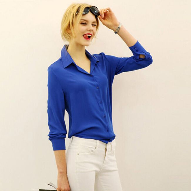 Ženska prozračna košulja u elegantnom stilu - 3 boje 1