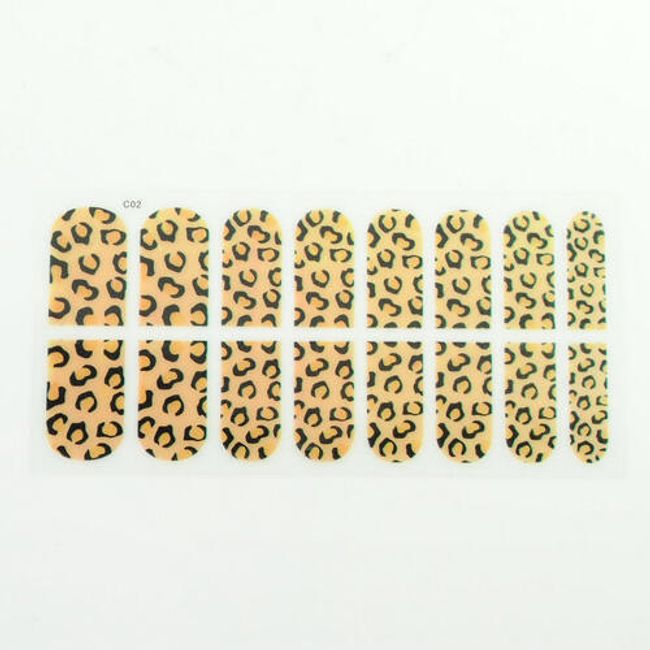 Nálepky na nehty - leopardí vzor 1