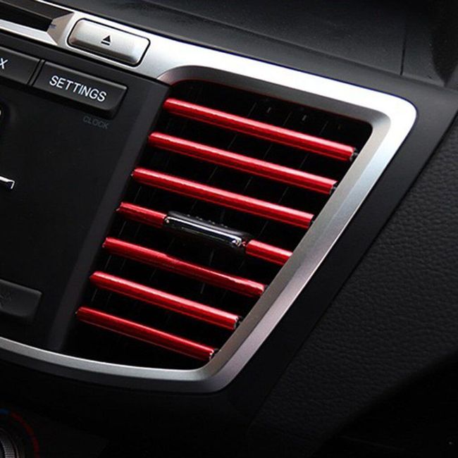 Декоративни ленти за вентилационната решетка на автомобила - червени PD_1557732 1