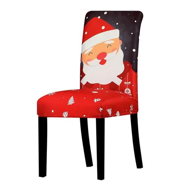 Bożonarodzeniowy pokrowiec na krzesło Christmas 1
