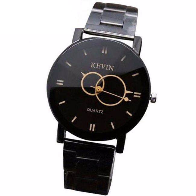 Czarny elegancki zegarek naręczny  1