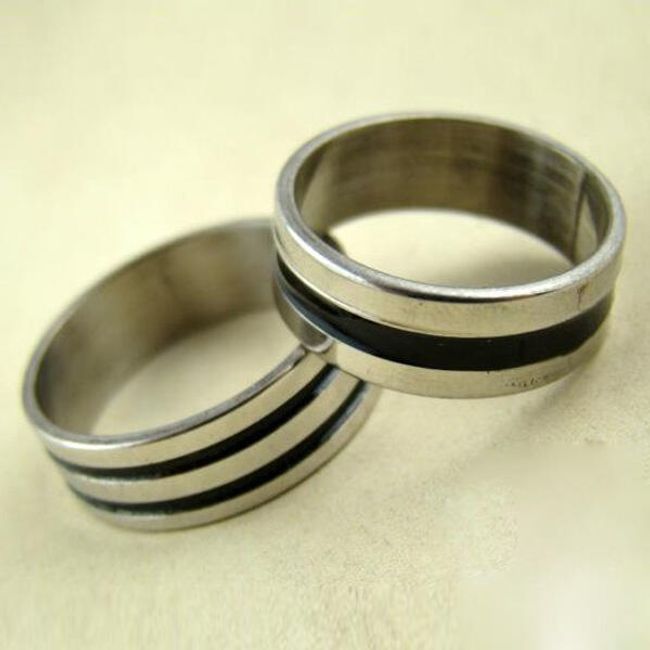 Pánský prsten z nerezové oceli - více velikostí 1
