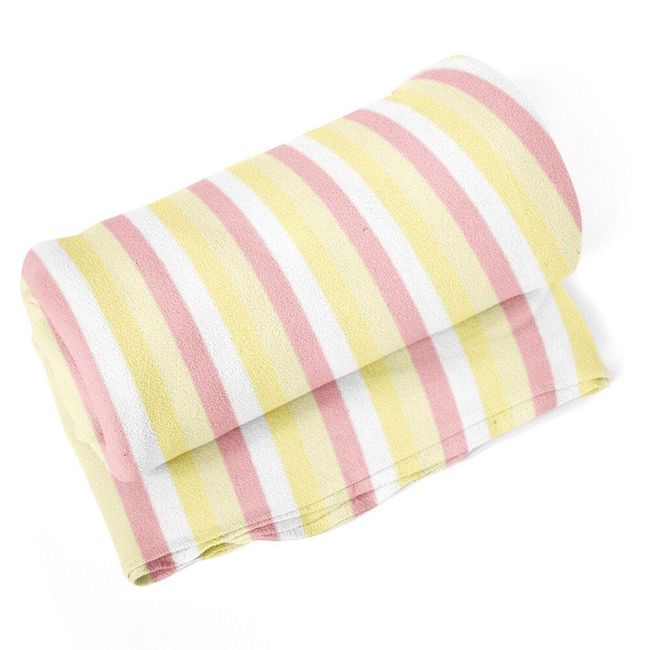 Одеяло SABLIO - Жълти и розови райета VY_33345 1