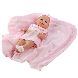 Luxusní dětská panenka-miminko  Ema 39cm - růžová SR_DS27799871