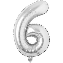 Nafukovací balónky čísla maxi stříbrné - 6 SR_DS35886321