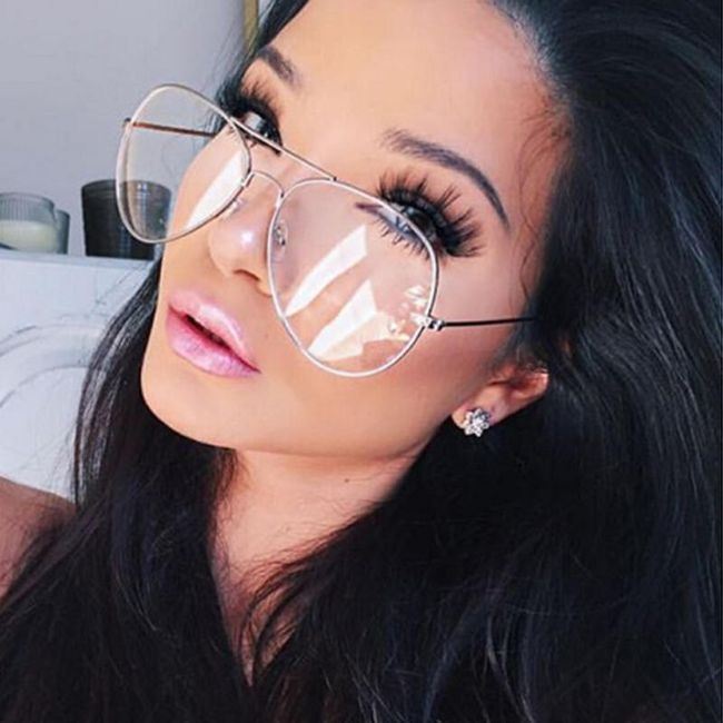 Ochelari Pilot Cu Lentile Transparente 3 Culori Shipgratis Ro