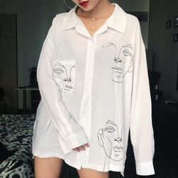Koszula damska z twarzami