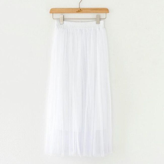 Lehká sukně na léto - Bílá 1