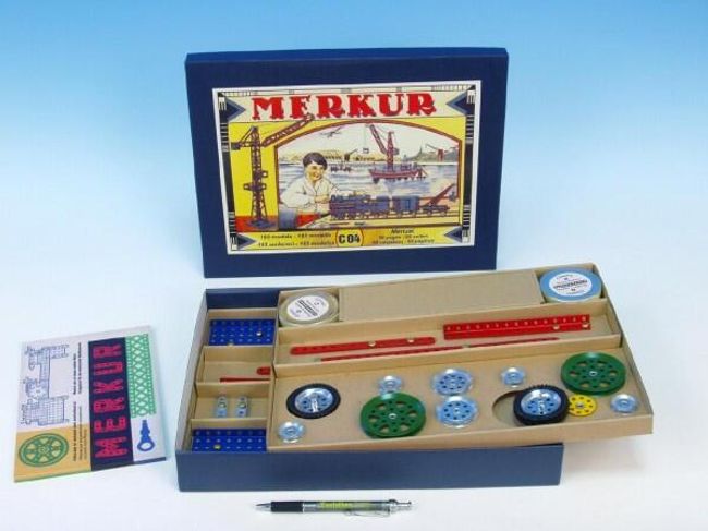 Stavebnica MERKUR Classic C04 183 modelov v krabici 35,5x27,5x5cm RM_34000057 1