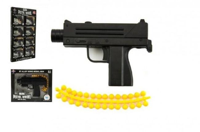 Pistolet metal/plastik 11cm na naboje mix typów w pudełku 15x12cm RM_00311306 1