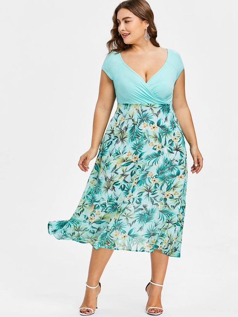 Damske Plus Size Kvetinove Saty Postovnezdarma Cz