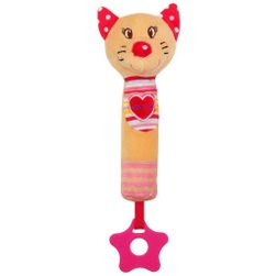 Писукаща детска играчка с гризалка - котка RW_44881