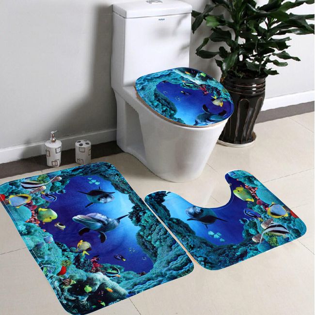 Комплект килими за банята - Океан 1