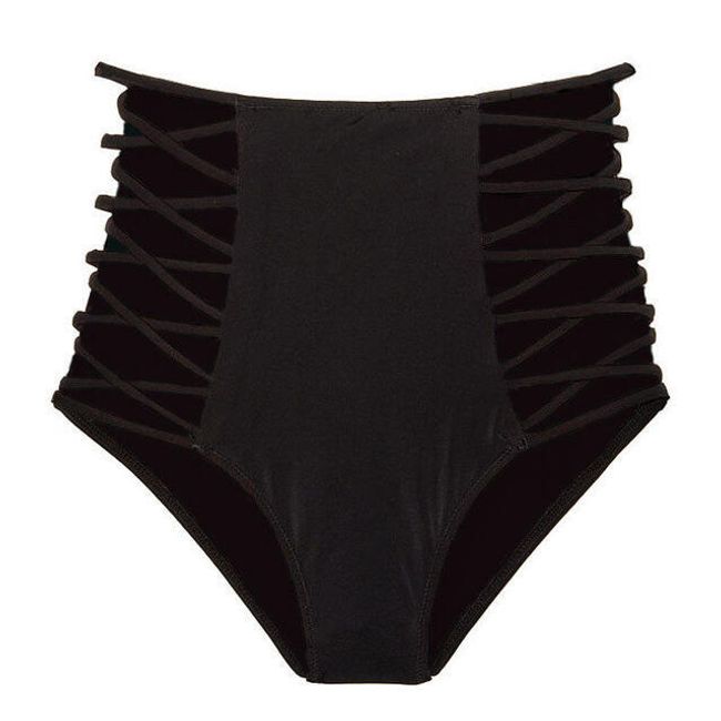 Bikini z wysoką talią - Czarny-rozmiar nr 5 1