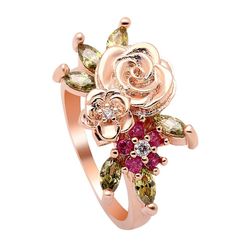 Vintage prsten s ružom