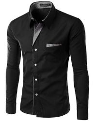 Moška srajca SLIM FIT z dolgim rokavom - 17 barv
