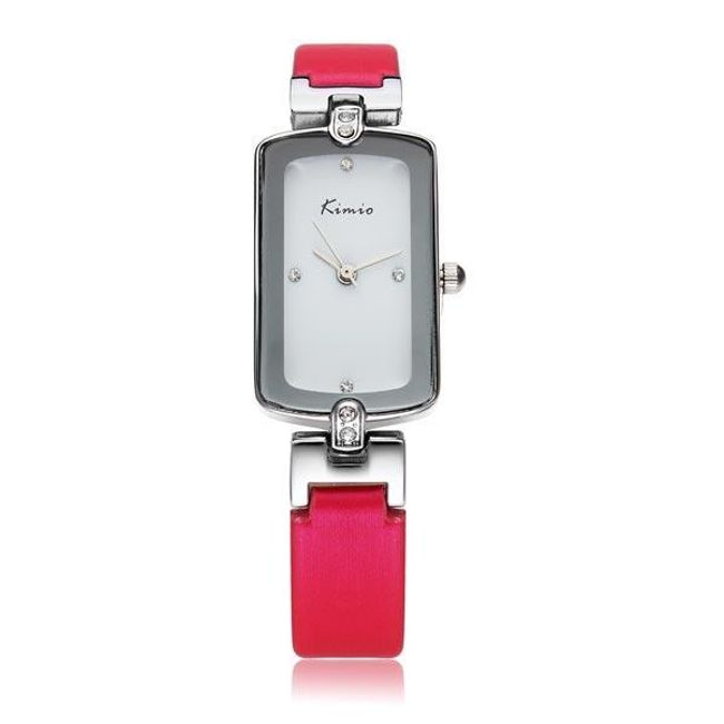 Luxusní dámské náramkové hodinky KIMIO s barevným páskem - 2 barvy 1