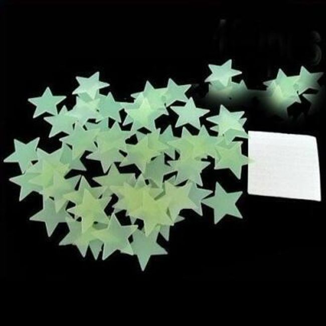100 komada samolepljivih svetlećih zvezda 1