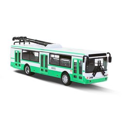Metalni trolejbus zelene boje 16 cm RZ_640719
