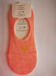 Ne-kotníkové ponožky se srdíčkem - Modrá SR_610610
