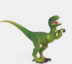 Model dinosaura s pohyblivými částmi těla