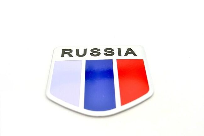 Sticker Metalic Pentru Masina Steagul Rusiei Shipgratis Ro