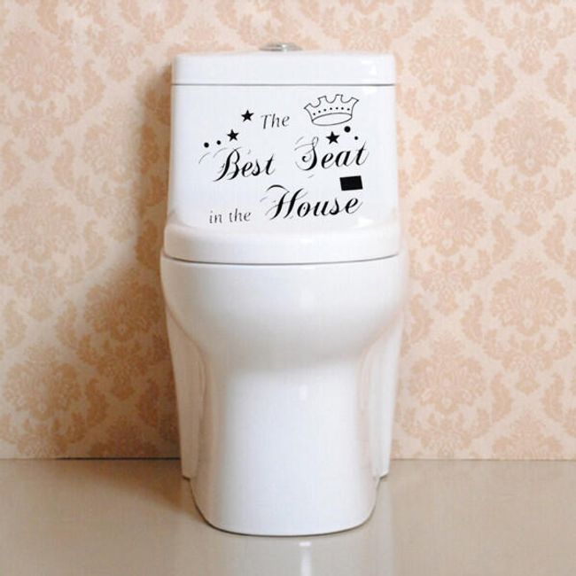 Naljepnica za WC "Najbolje sjedalo u kući" 1