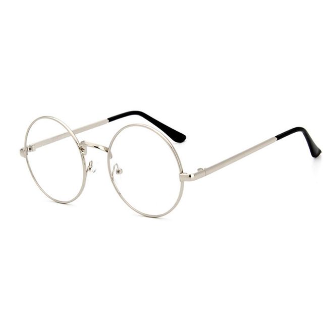 Retro okulary z przeźroczystymi szkłami 1