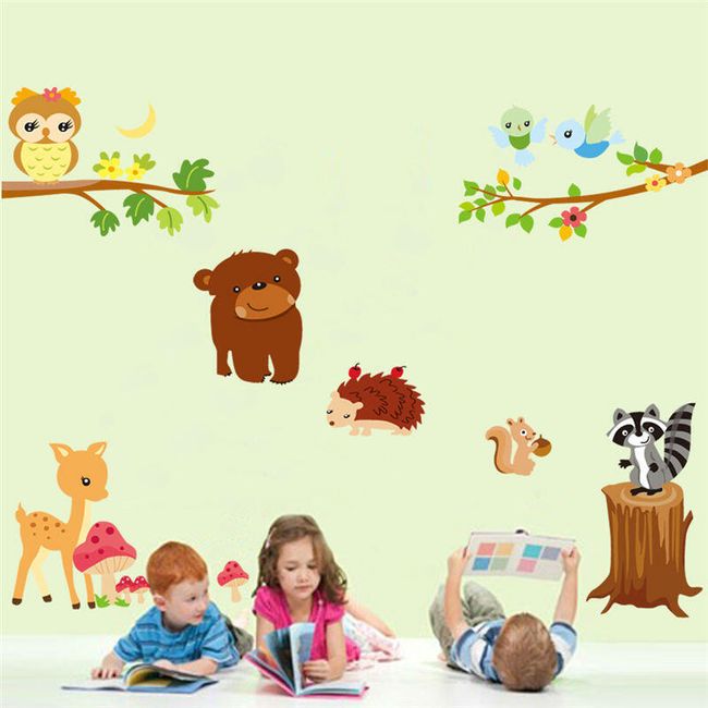 Детски стикер за стена с животни 1