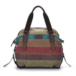 Ženski luksuzni torbice 2021 platno torbice prugasta sestavljanka torba modne gospe priložnostne crossbody vrečko vrečko glavni SS_1005002313371471
