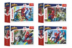 Minipuzzle 54 dílků Spidermanův čas 4 druhy v krabičce 9x6,5x4cm RM_89154164