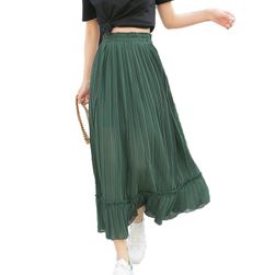 Dlouhá sukně s vysokým pasem - 4 barvy, univerzální velikost