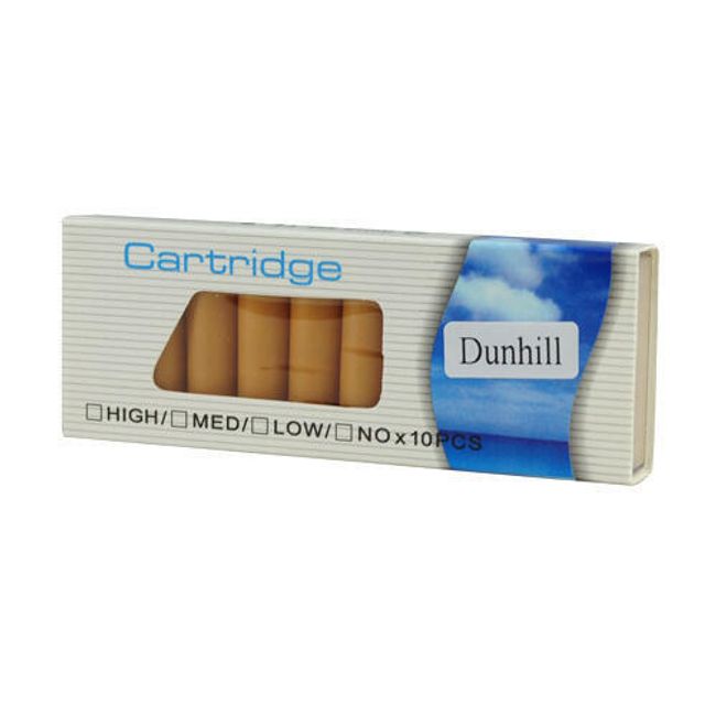 Balení 10 cartridgí do e-cigarety - Dunhill, vysoký obsah nikotinu 1