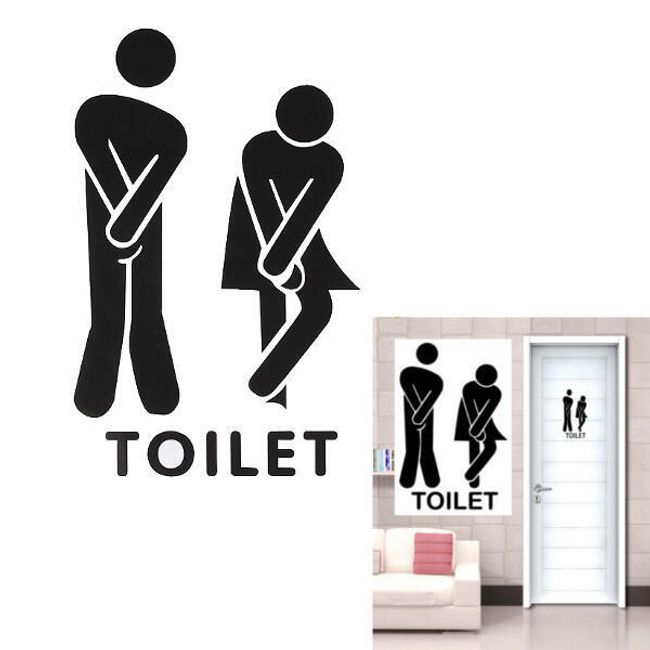 Наклейка для туалета - фигурки 1