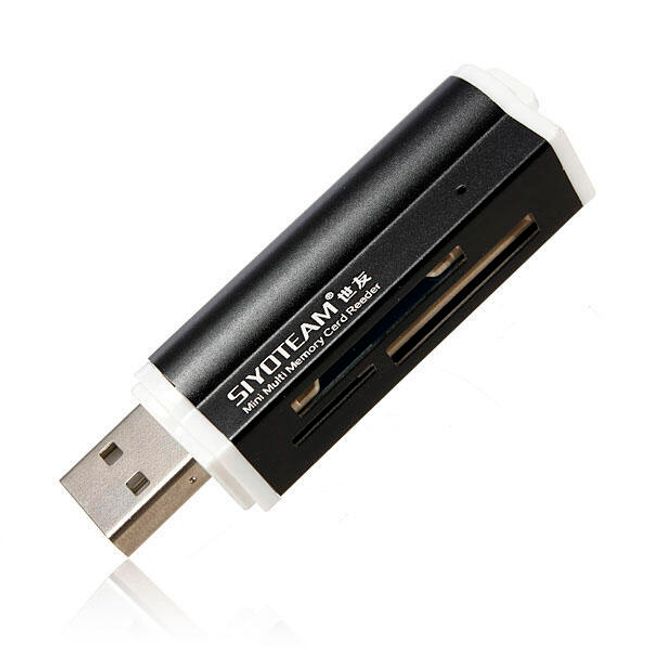 Uniwersalny USB czytnik kart pamięciowych - 4 kolory 1