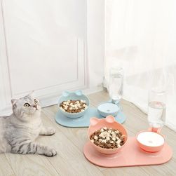 Cat water bowl with a reservoir TF4771