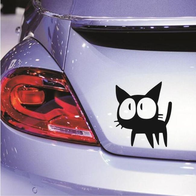 Стикер за автомобил с котка 1