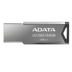 Flashdisk UV350 64GB, USB 3.1, сребърен, с печат VO_2801119