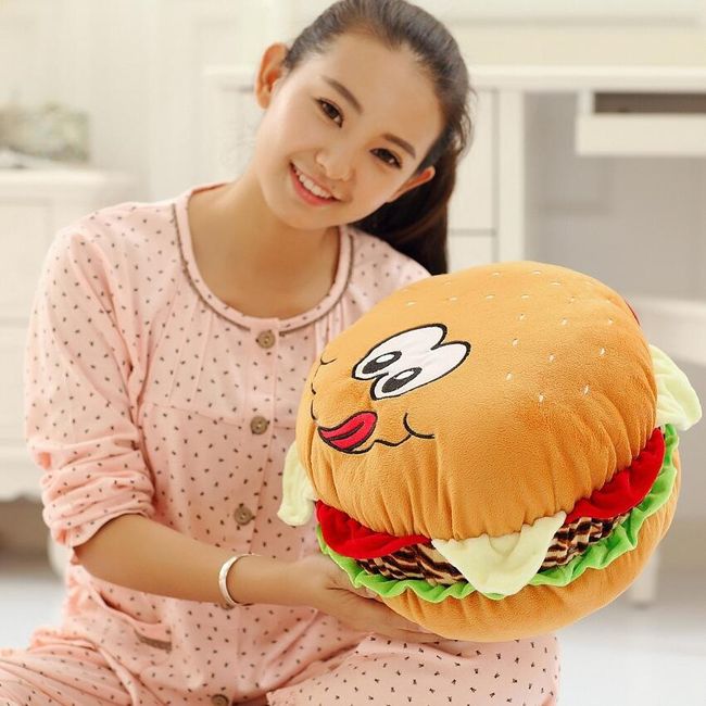 Poduszka w formie hamburgera 1