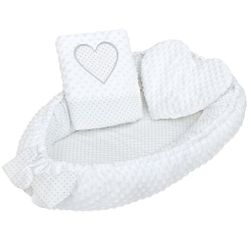 Luksuzno gnezdo sa jastukom i perjem u obliku srca RW_37140