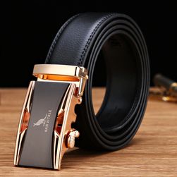 Elegantní pánský pásek v různých délkách a zajímavou přezkou - SV 1430S-120 cm