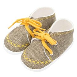 Papuče za bebe boja senfa RW_capacky-ar892