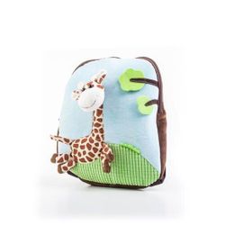 Batoh na hračky s plyšovou žirafou, modrý VO_60026093