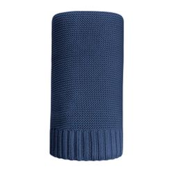 Bambusz kötött takaró 100x80 cm sötét RW_45096