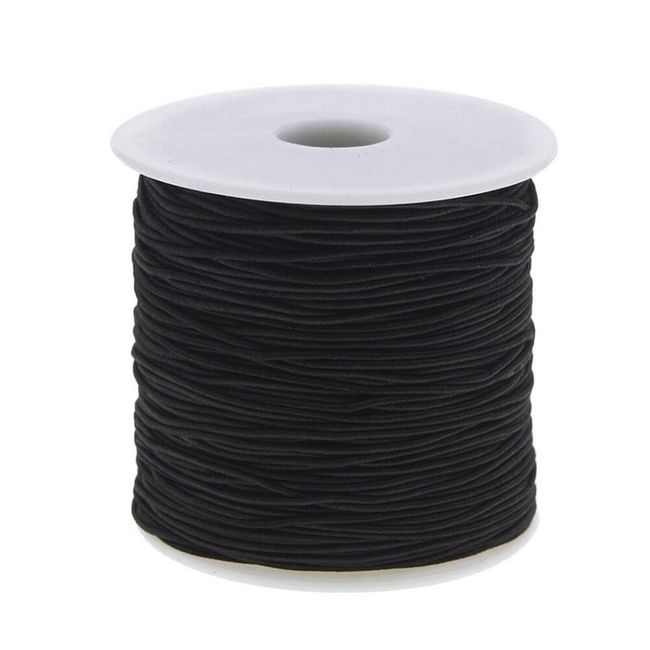 Zvitek elastične vrvi - črna 1