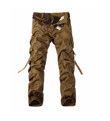 Męskie spodnie "bojówki" z kieszeniami - 6 kolorów