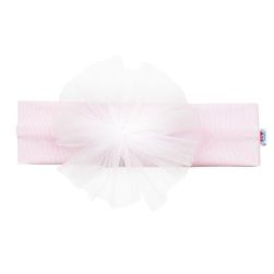 Бебешка памучна лента за глава Little Princess - розова/74 (6-9 м) SR_DS61825920