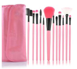 Set de pensule cosmetice roz - 12in1 AT_QB239538